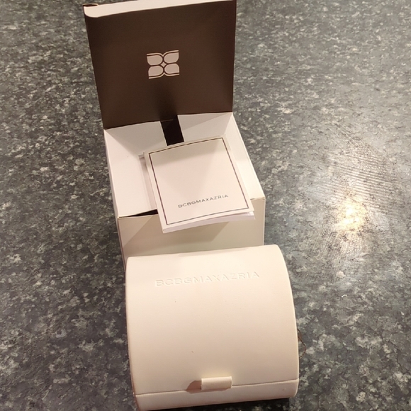 BCBGMaxAzria Gold-Tone Rectangular Watch - Picture 4 of 5